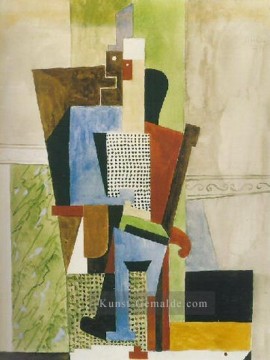  1914 - Man assis 1914 cubism Pablo Picasso
